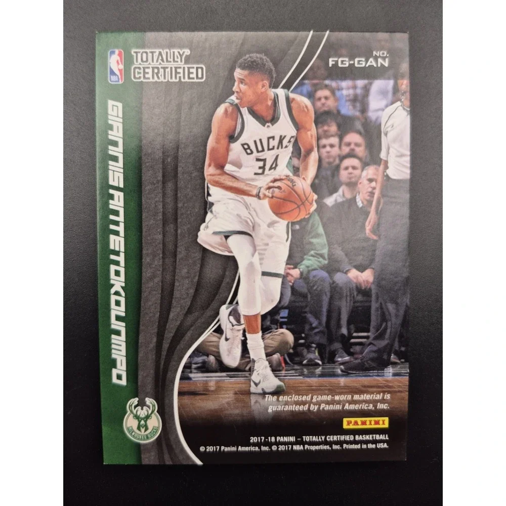 2017-18 Totally Certified Giannis Antetokounmpo‎ #FG-GAN Fabric of the Game /25